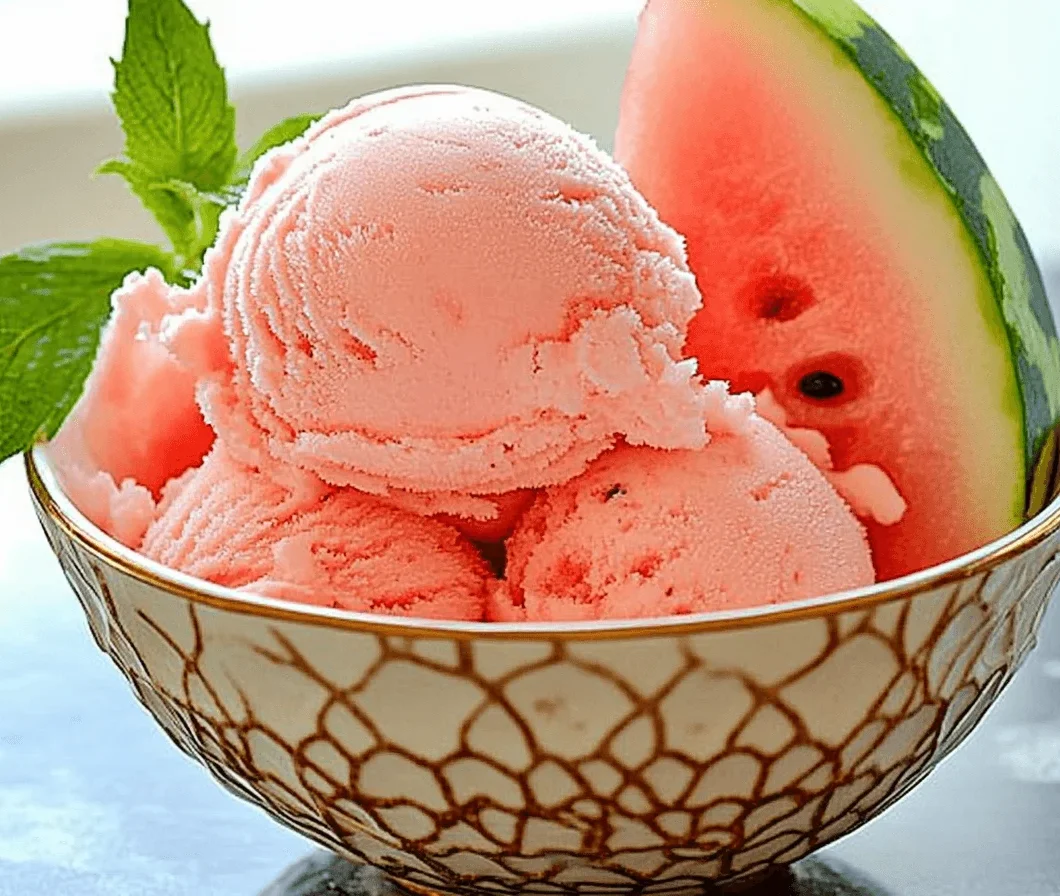 3-Ingredient No-Machine Watermelon Ice Cream: Simple & Delicious!