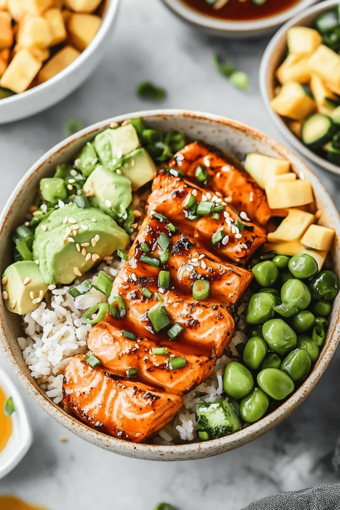 salmon poke bowl
