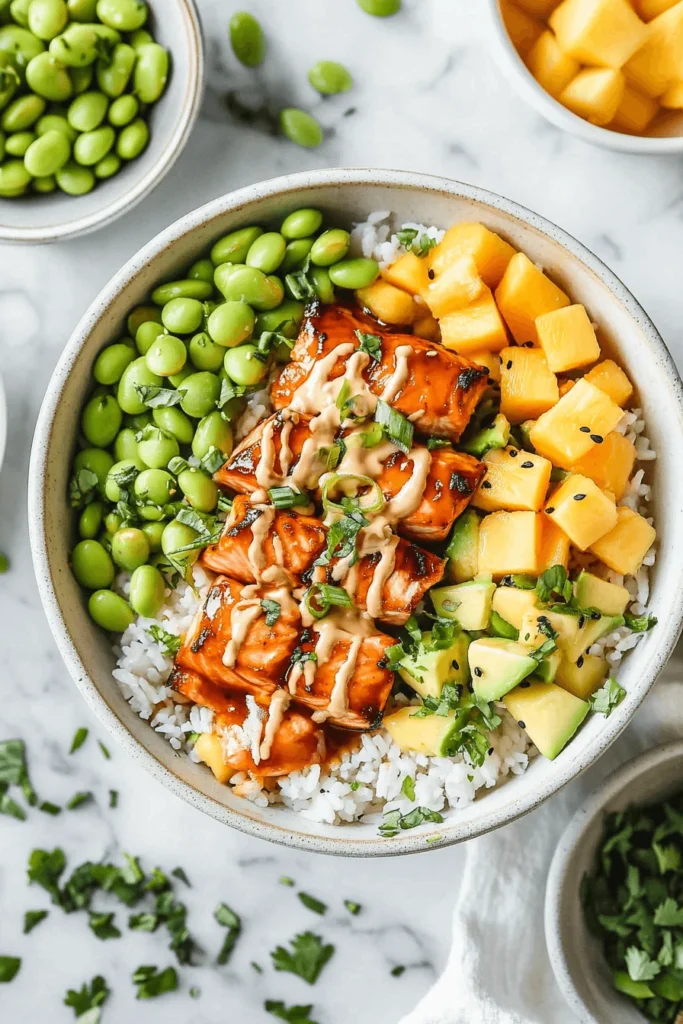 salmon bowl
