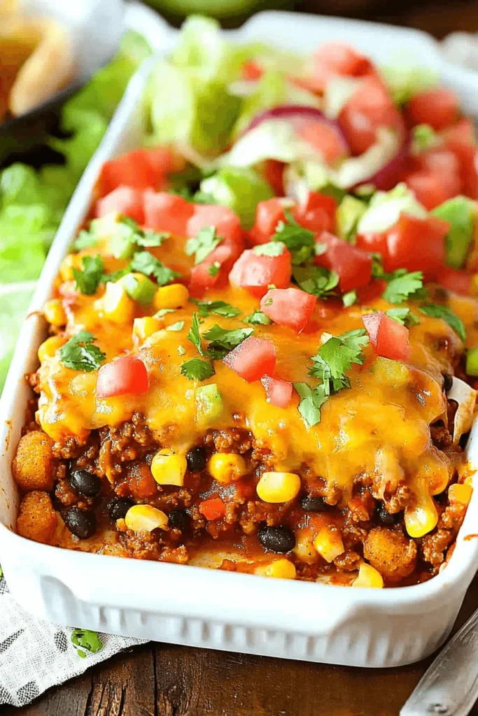 tater tot taco casserole
